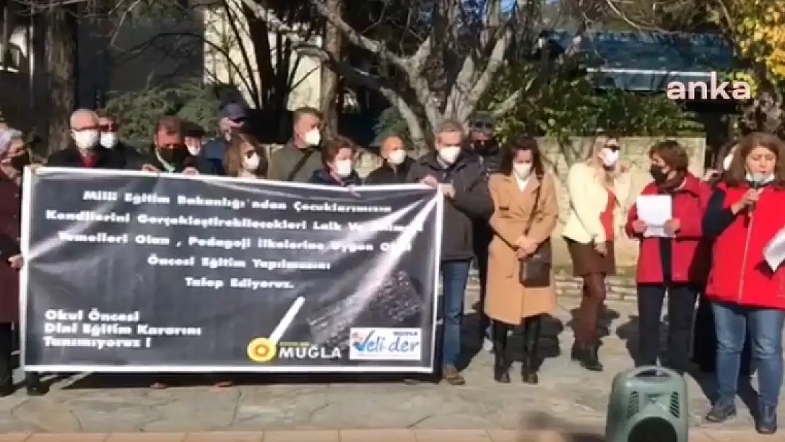 Muğla'daki Velilerden Okul Öncesi Din Eğitimine Protesto