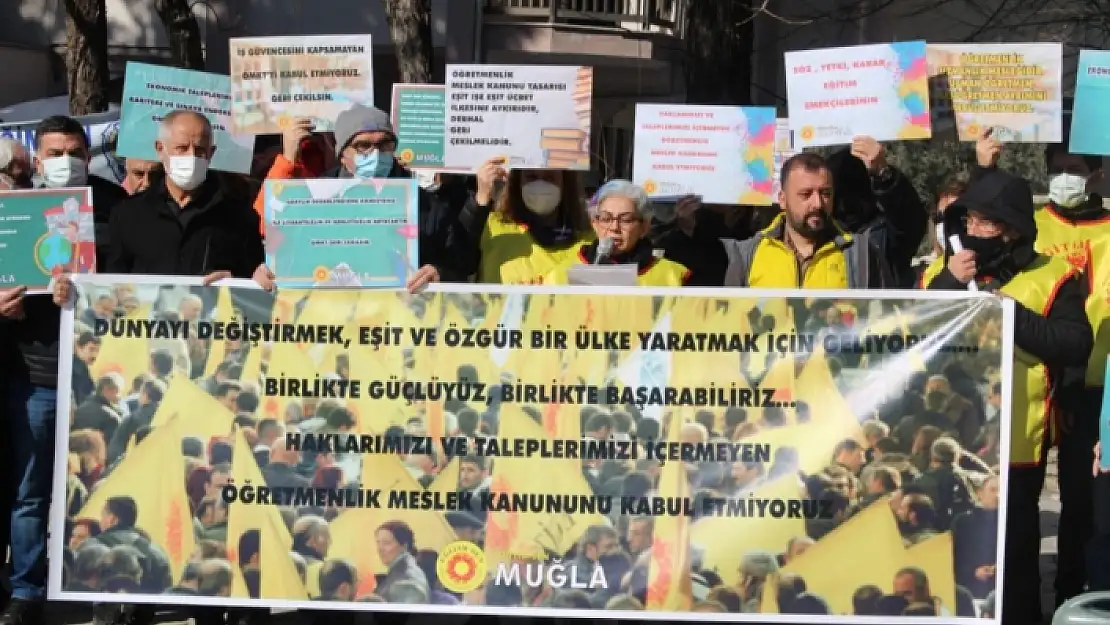 Eğitim-Sen Muğla Şubesi'nden 'Öğretmenlik Meslek Kanunu' Açıklaması