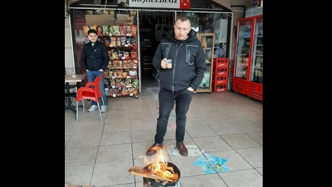 Menteşe'deki Esnaf Elektrik Kesintisi Sırasında Ateş Yaktı