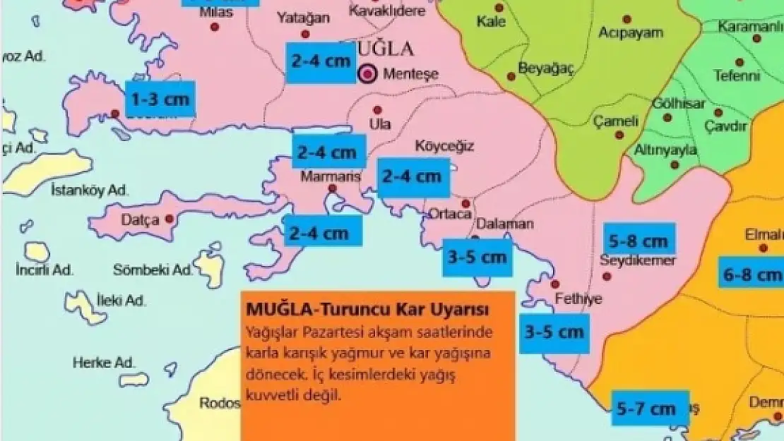 Meteoroloji Uyardı: Muğla'da Kar Yağışı Bekleniyor