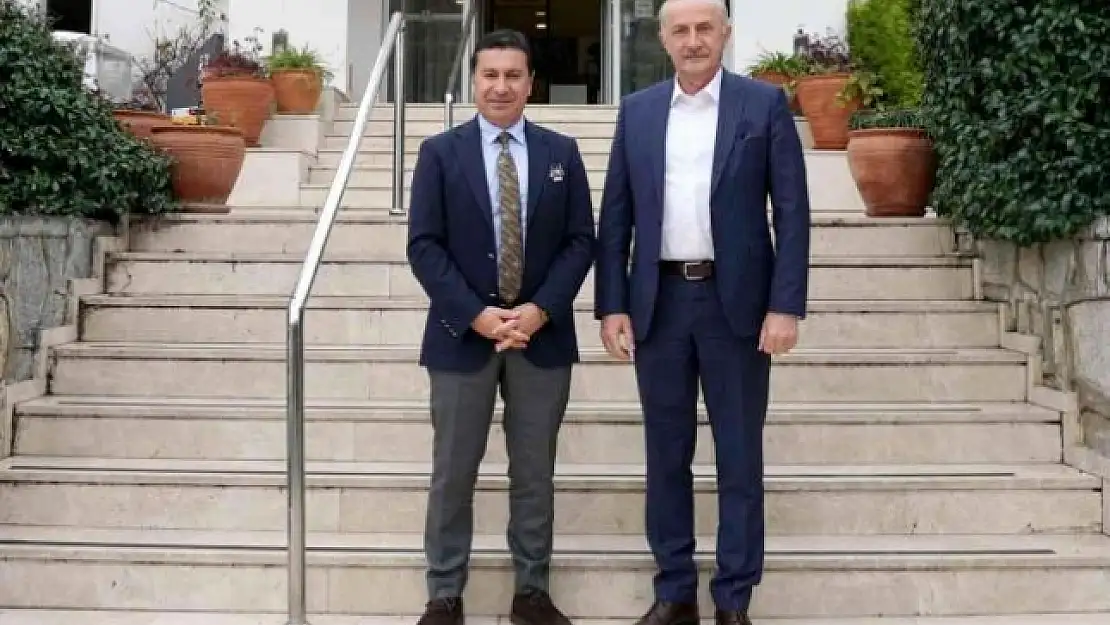 Başkan Atabay, Bodrum Belediye Başkanı Aras ile Görüştü