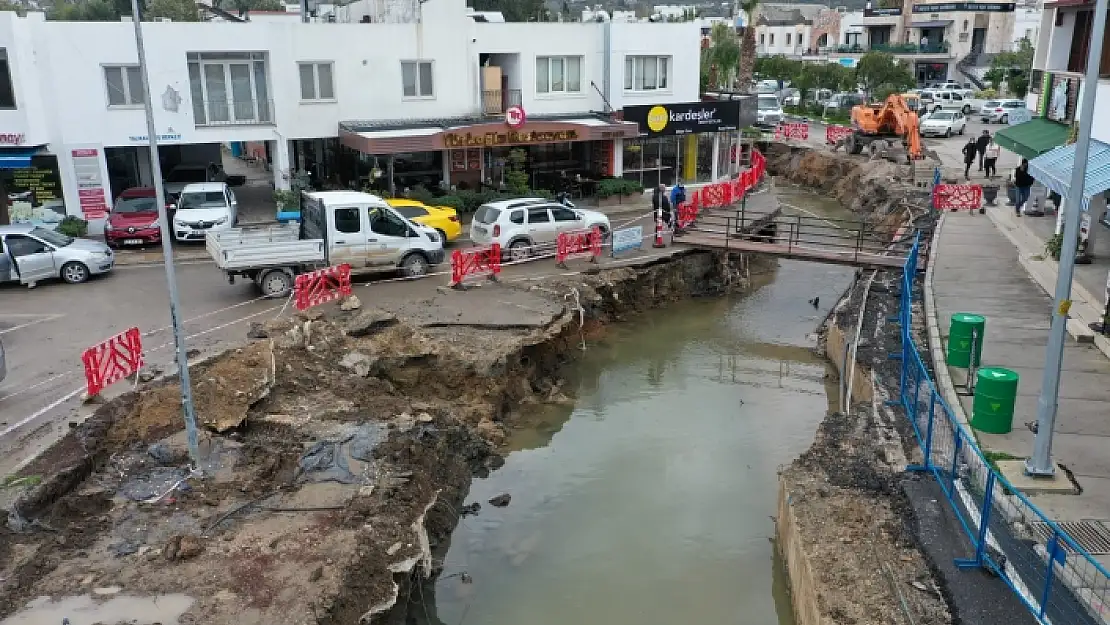 Bodrum'da Su Baskınlarını Önlemek İçin Çalışmalar Sürüyor