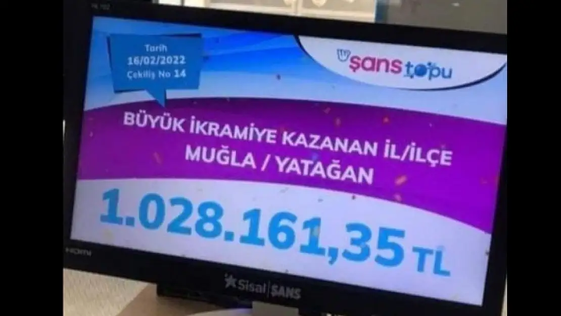 Büyük İkramiye Yatağan'a Çıktı!