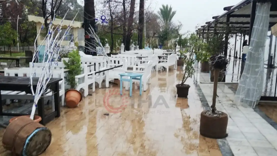 Gölün Taşmasıyla Mağduriyet Yaşayan Köyceğizli İşletmeleri Şimdi de Fırtına Vurdu