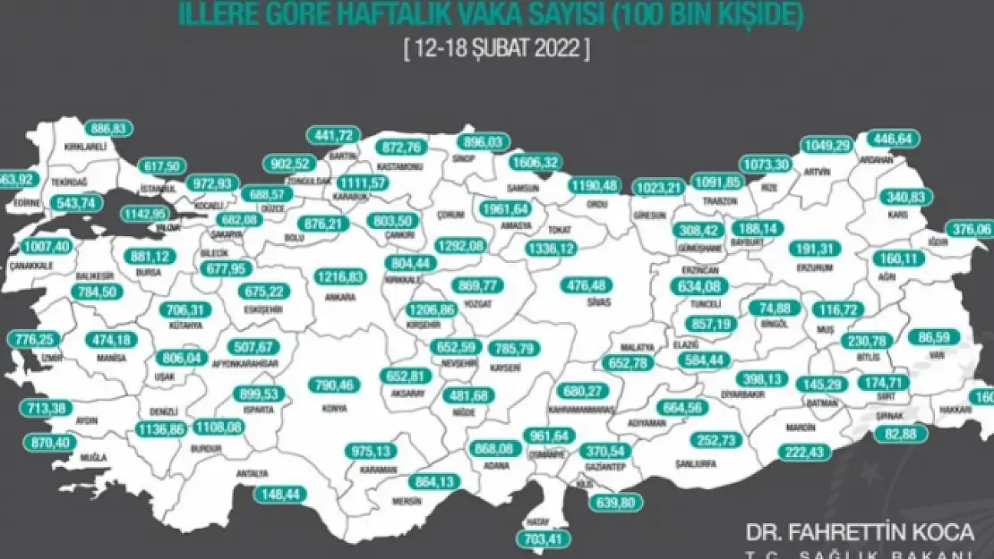 Muğla'daki Vaka Sayılarında Düşüş Görüldü
