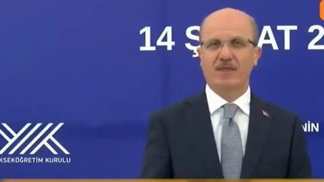 YÖK Başkanı Prof. Dr. Özvar'dan 'Baraj' Açıklaması
