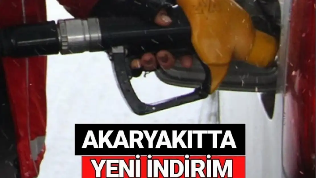 Akaryakıtta Yeni İndirim!