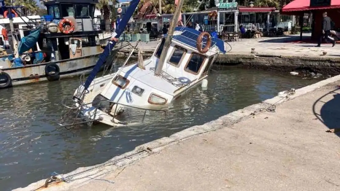 Bodrum'da Tekneleri Fırtına Vurdu