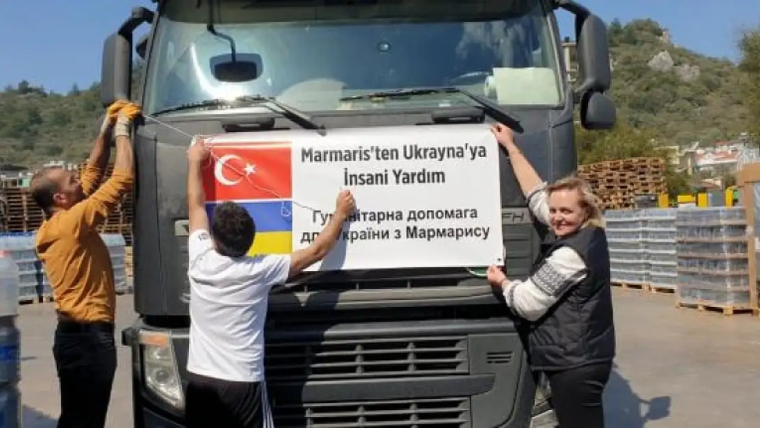 Marmaris'ten Ukrayna'ya İnsani Yardım Tırı Gönderildi