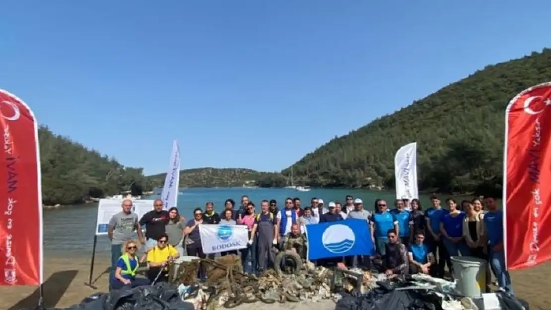 Bodrum'da 750 Kilogram Çöp Atık Toplandı