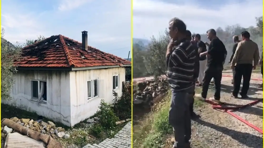 Dalaman'ın Elcik Mahallesindeki Bir Evde Çıkan Yangın Korkuttu!