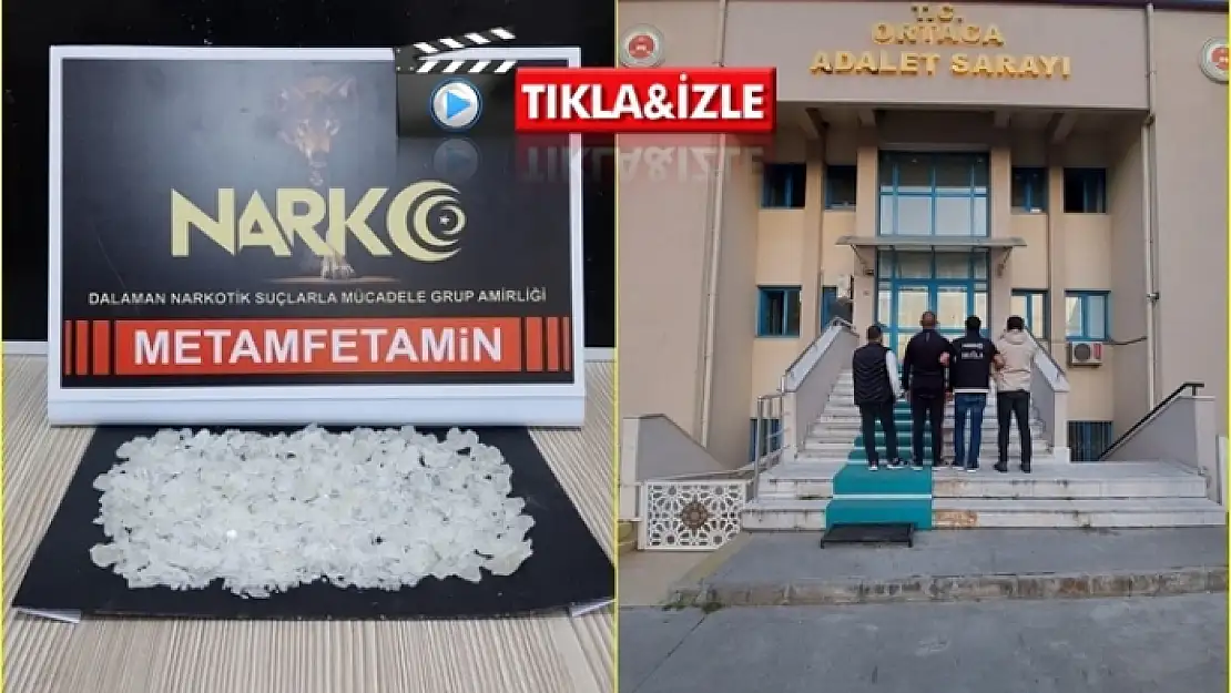 DALAMAN NARKOTİK EKİPLERİ, 100 BİN TL DEĞERİNDE UYUŞTURUCU MADDE ELE GEÇİRDİ