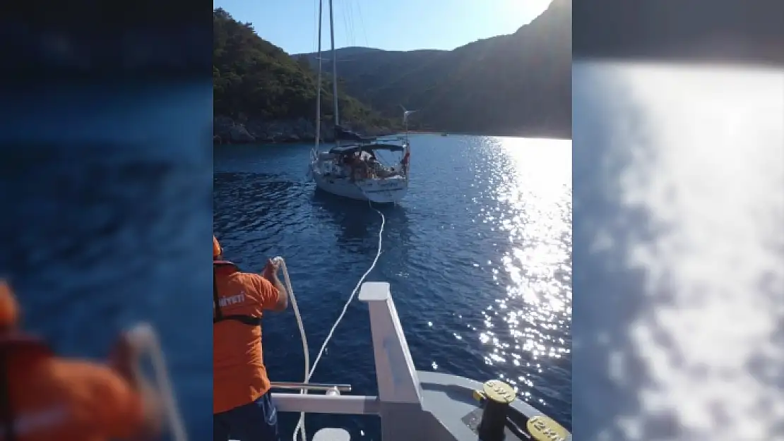 Bodrum'da Arızalanan Tekne KEGM Ekiplerince Kurtarıldı