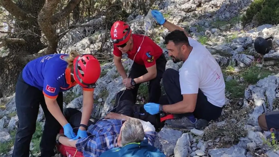 Fethiye'de Yedek Paraşütü Açılan İngiliz Turist Kayalıklara Düştü