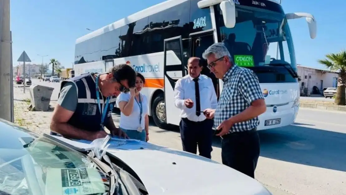 Köyceğiz'deki Tur Otobüslerine Denetim