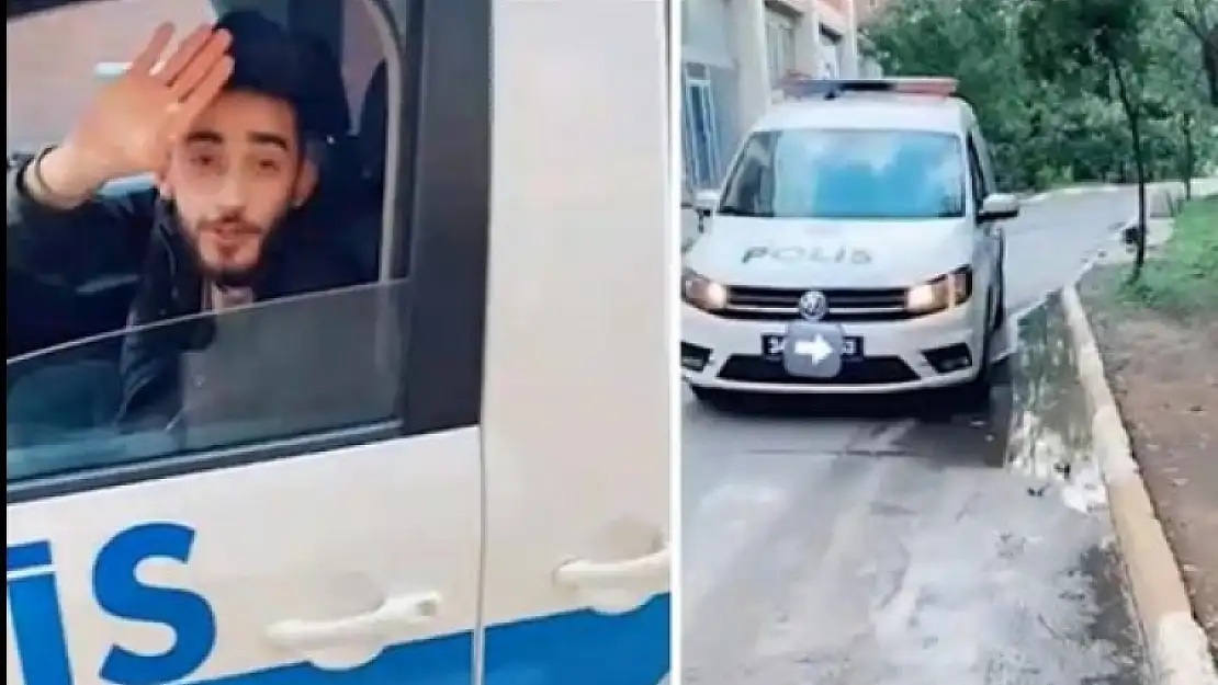 Polis Aracı Kullandığı Anları Videoya Alan Yabancı Uyruklu Şahıs Sınır Dışı Edilecek