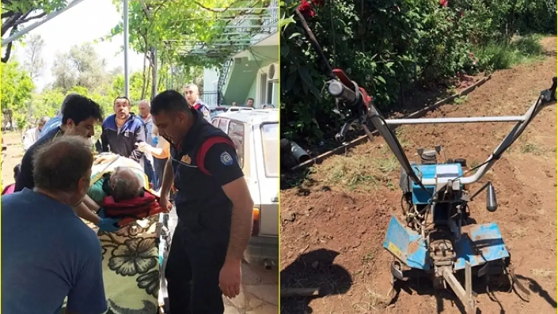 Ula'da Ayağını Çapa Makinesine Kaptıran Vatandaşı İtfaiye Kurtardı