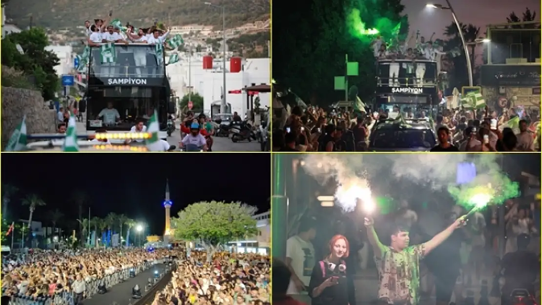 Bodrum Sokakları Yeşil-Beyaz Oldu