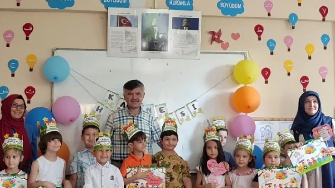 Köyceğiz'deki Kur'an Kursu Öğrencileri Karne Sevinci Yaşadı