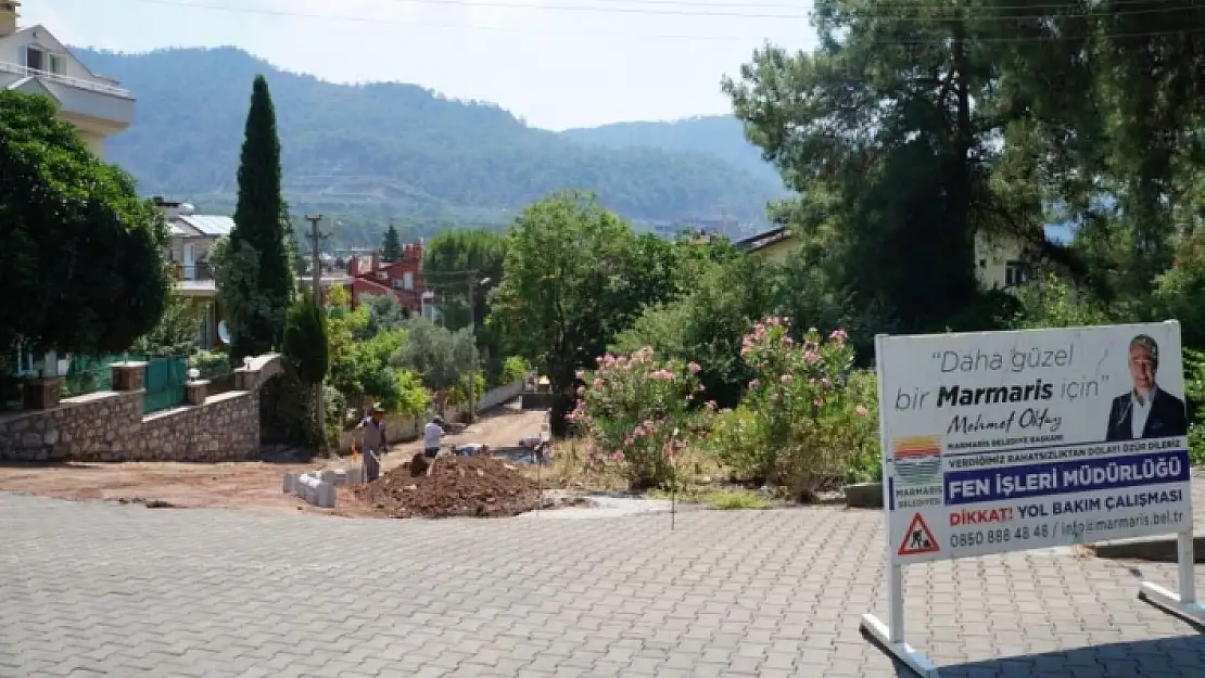 Marmaris Beldibi Mahallesi'nin Ara Yollarında Yenileme Çalışması Başlatıldı