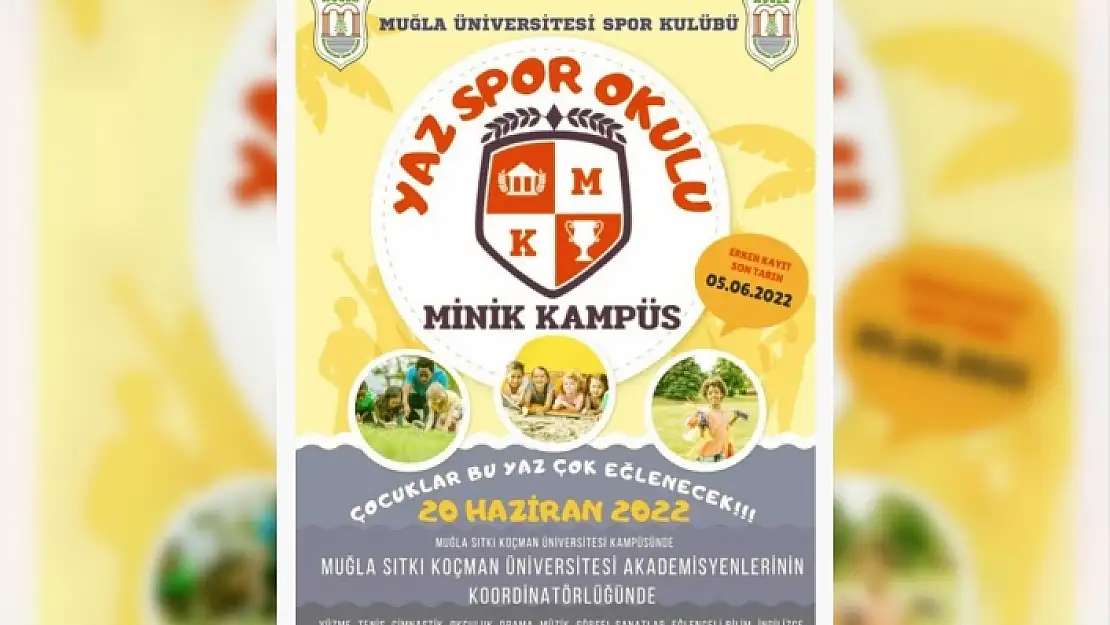 Muğla Üniversitesi Spor Kulübü Yaz Spor Okulu Açıyor