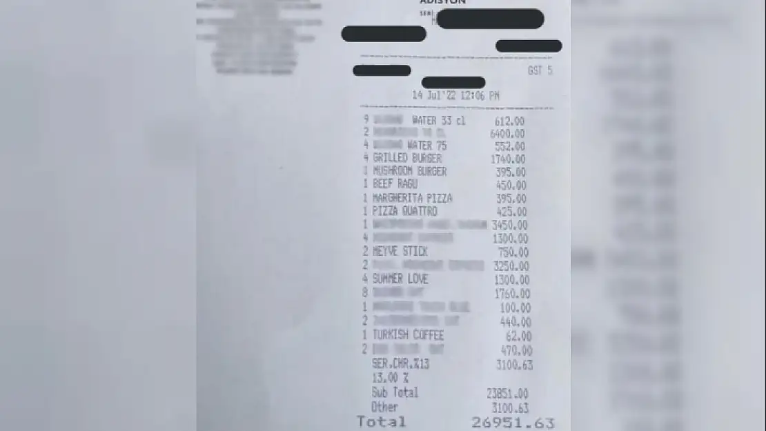 Bodrum'daki Bir Restoranda Ödenen Hesap Gündem Oldu