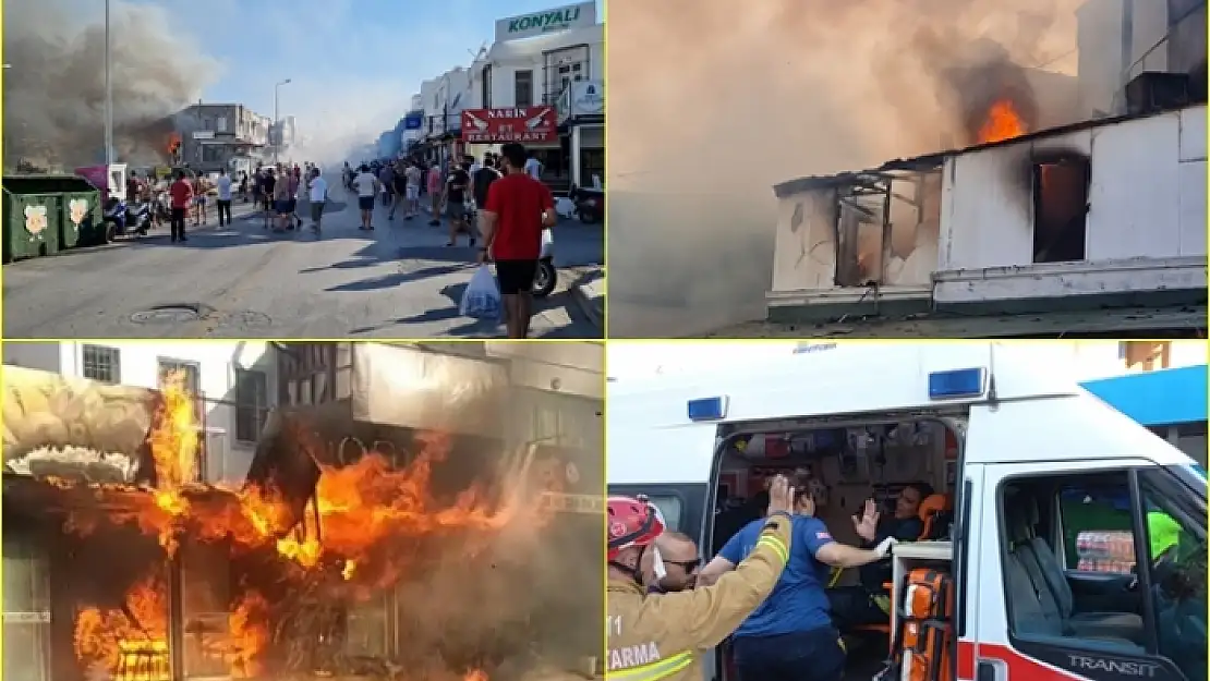 Bodrum'da Fırın Yangını İşyerleri Ve İkametlere Sıçradı