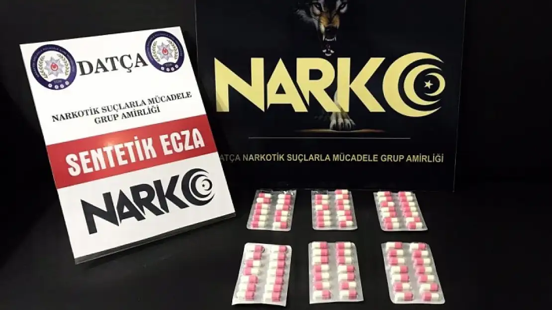 Datça'da Gözaltına Alınan Şahıslardan Çok Sayıda Uyuşturucu Hap Ele Geçirildi
