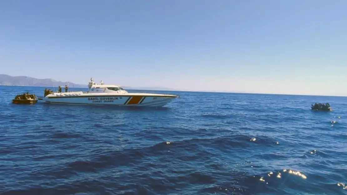 Marmaris'te Çok Sayıda Göçmen Kurtarıldı