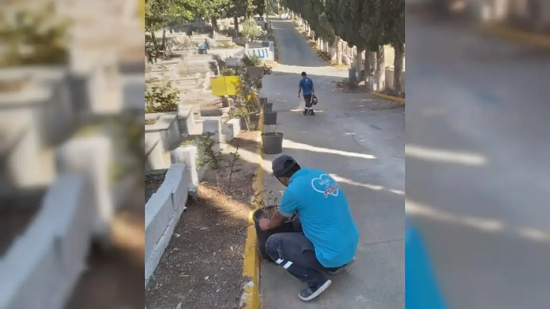 Milas Şehir Mezarlığı, Bayrama Hazırlanıyor