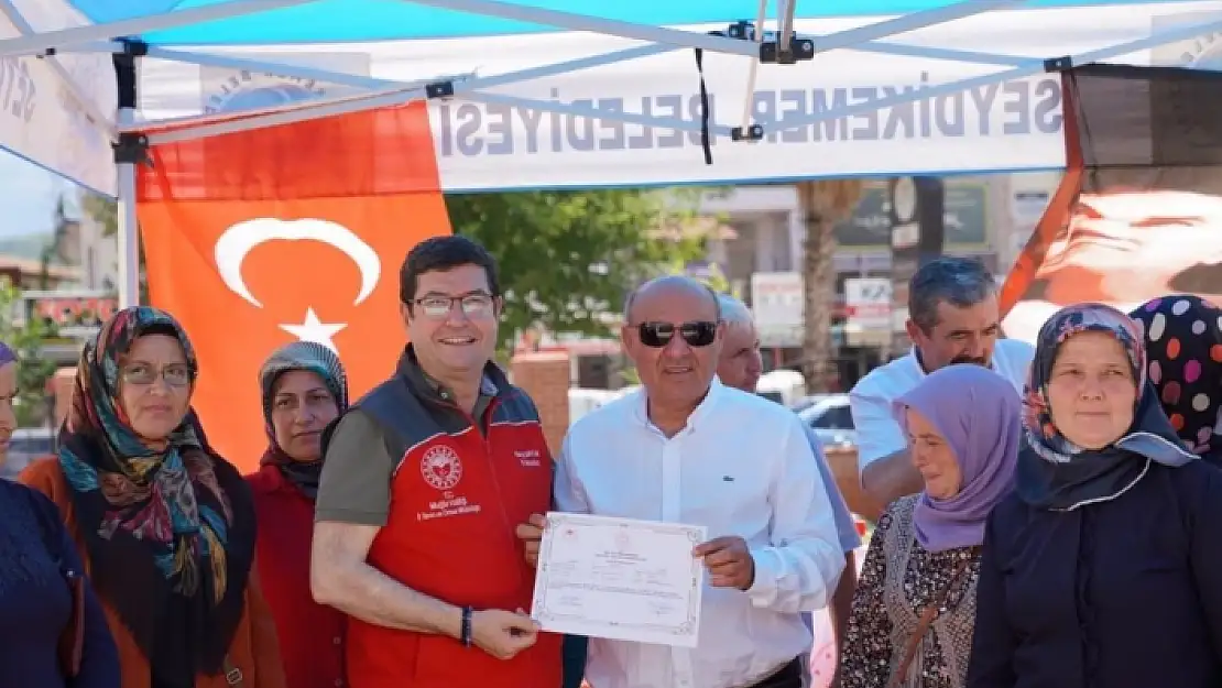 Seydikemer'de Üreticilere Makine ve Ekipman Dağıtıldı