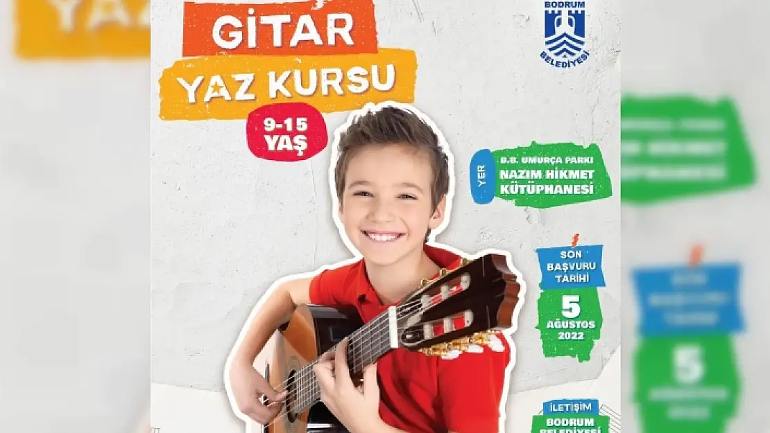 Bodrum Belediyesi'nin Yaz Kursu Başlıyor