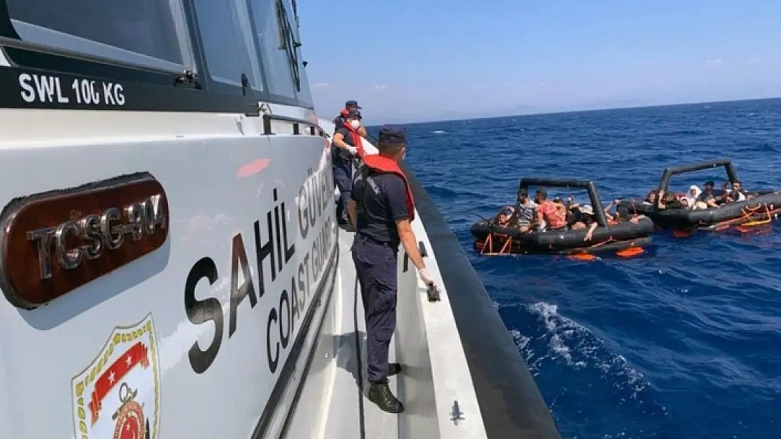 Marmaris'te 65 Düzensiz Göçmen Kurtarıldı