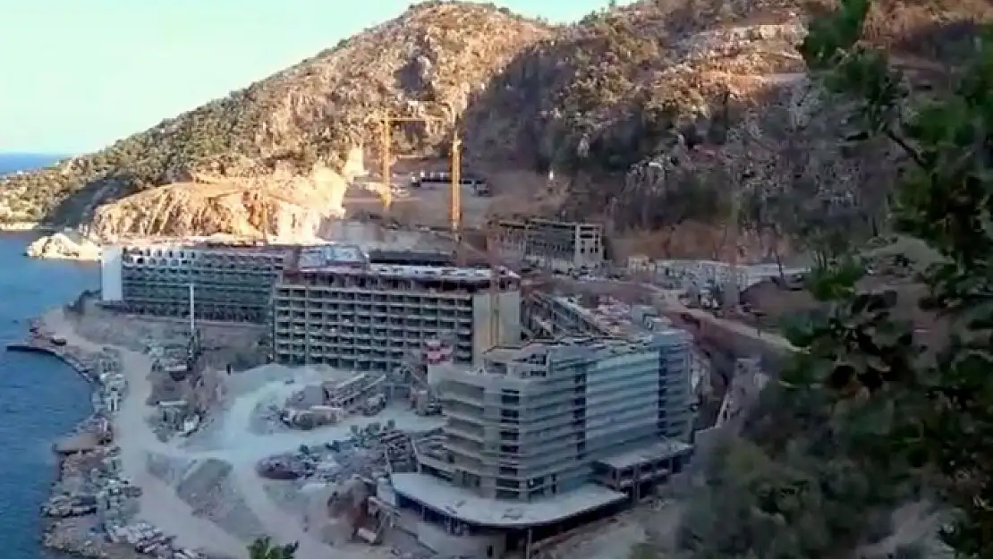 Marmaris'teki Yasaklı İnşaatta İnceleme
