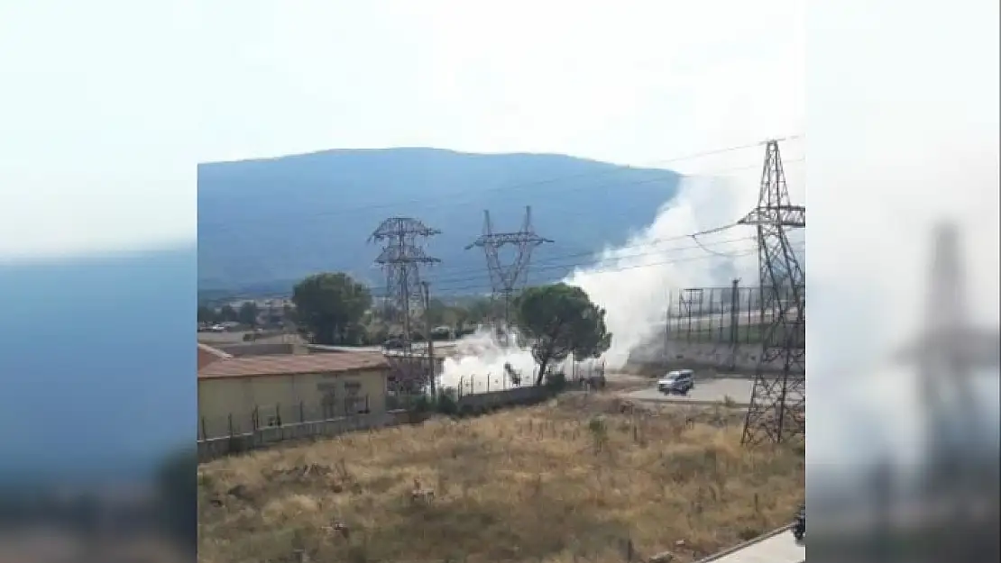Menteşe'deki TEİAŞ Trafo Merkezi'nde Yangın