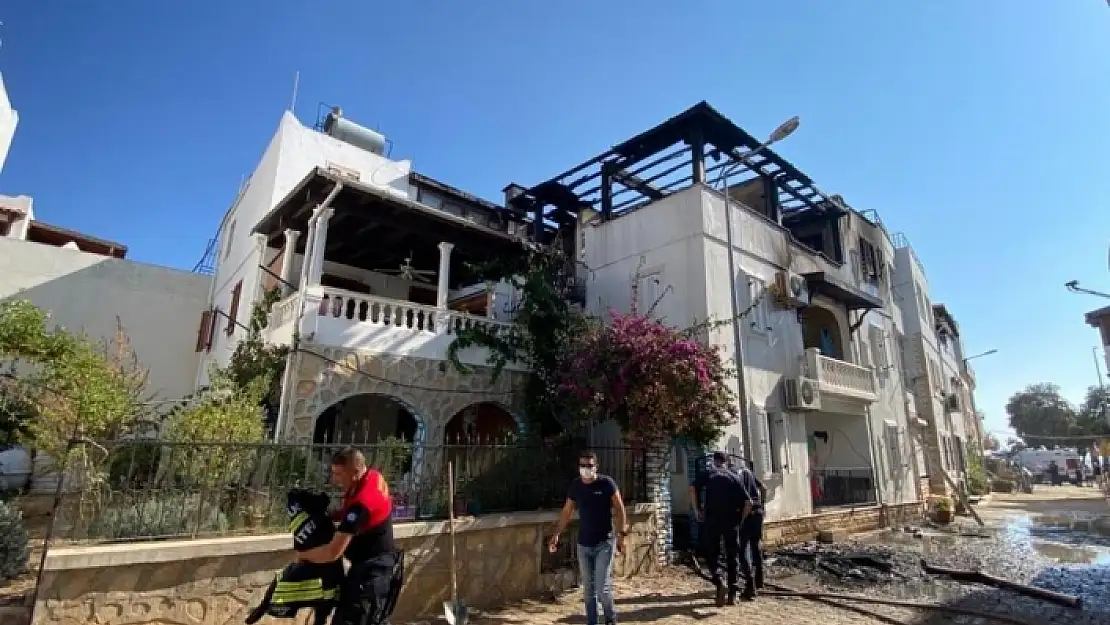 Bodrum'da Alevlerin Arasında Kalan Kadın, İkinci Kattan Aşağı Atladı