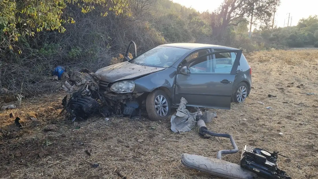 Bodrum'da Feci Kaza: Otomobil Tarlaya Uçtu Sürücü Hayatını Kaybetti