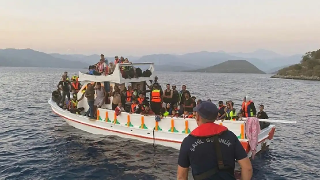 Datça ve Dalaman'da 88 Düzensiz Göçmen Kurtarıldı