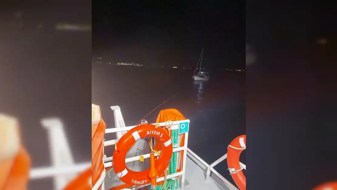 Fethiye'de Bir Tekne Motor Arızası Yaptı