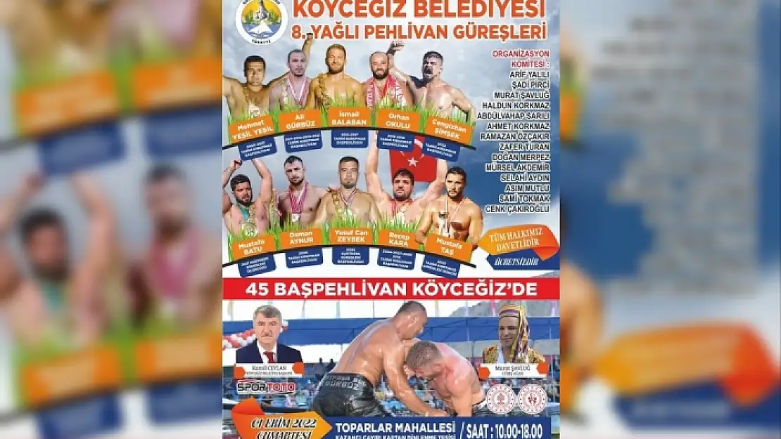 Köyceğiz'de Pehlivanlar Er Meydanına Çıkacak