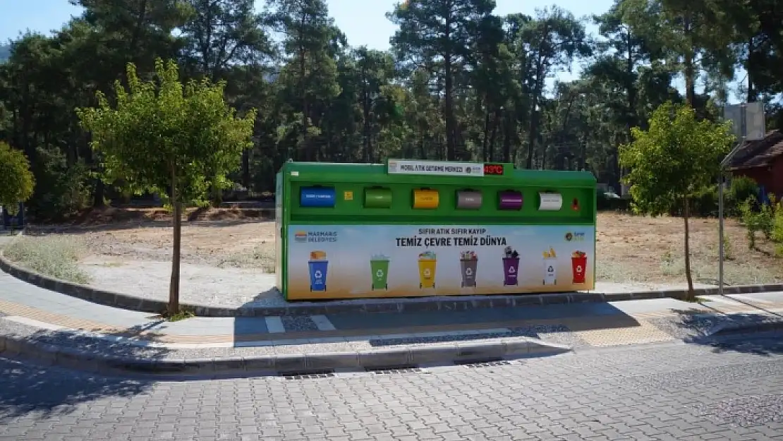 Marmaris'te Mobil Atık Getirme Merkezleri Konuşlandırıldı