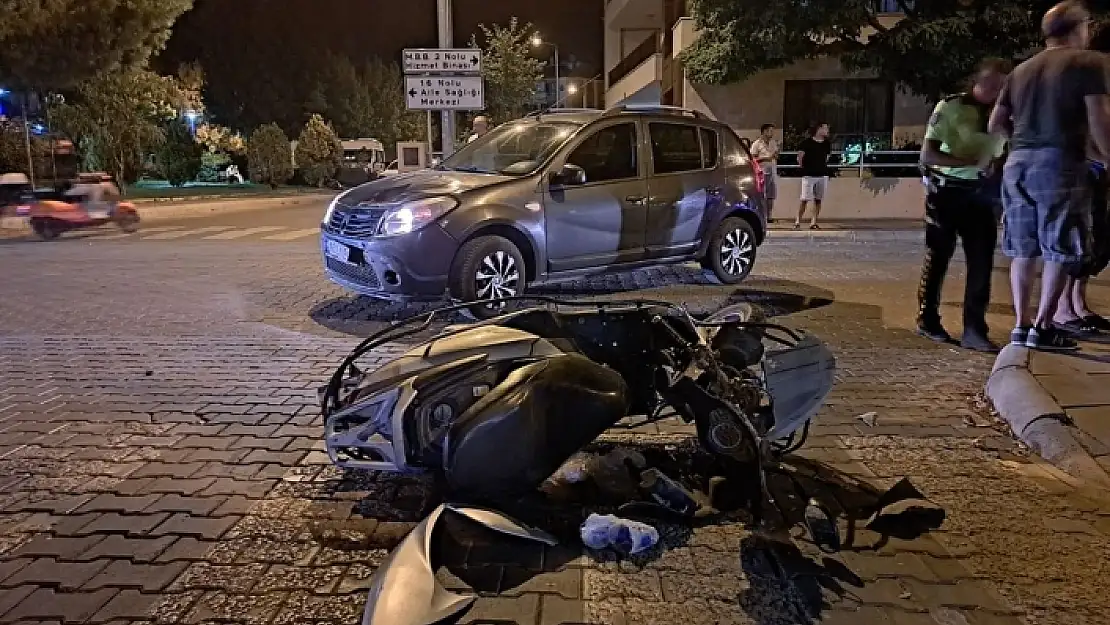 Menteşe'de Motosiklet Sürücüsü Kazada Yaralandı