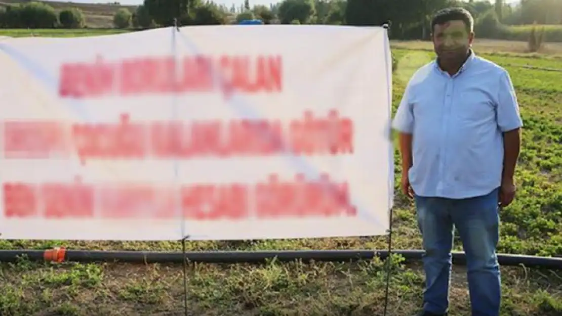 Su Boruları Çalınan Çiftçi Sinirden Deliye Döndü!