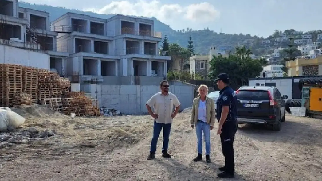 Bodrum'da İnşaat Ruhsatı Almadan İnşaata Başladılar