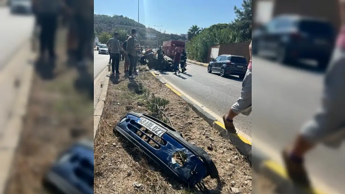 Bodrum'da Otomobil Devrildi! Sürücüsü Ağır Yaralandı