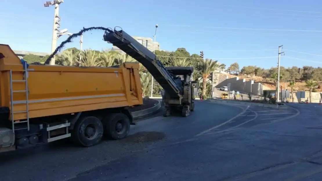 Bodrum'daki Yol Çalışmaları Devam Ediyor