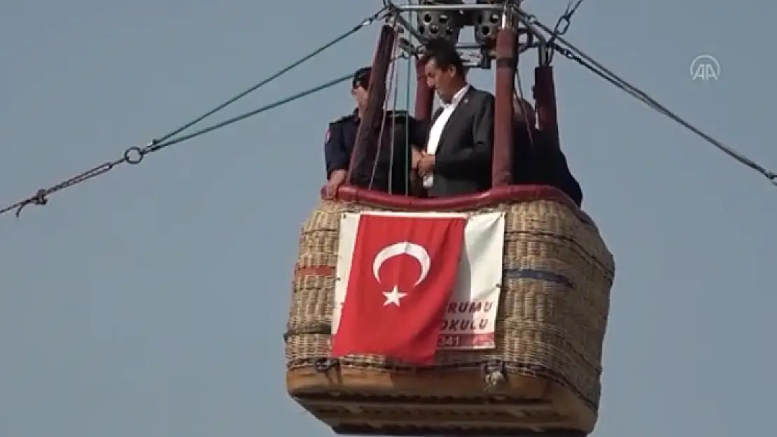 Fethiye'de Bir İlk: Muhtarlar Sıcak Hava Balonuna Bindi