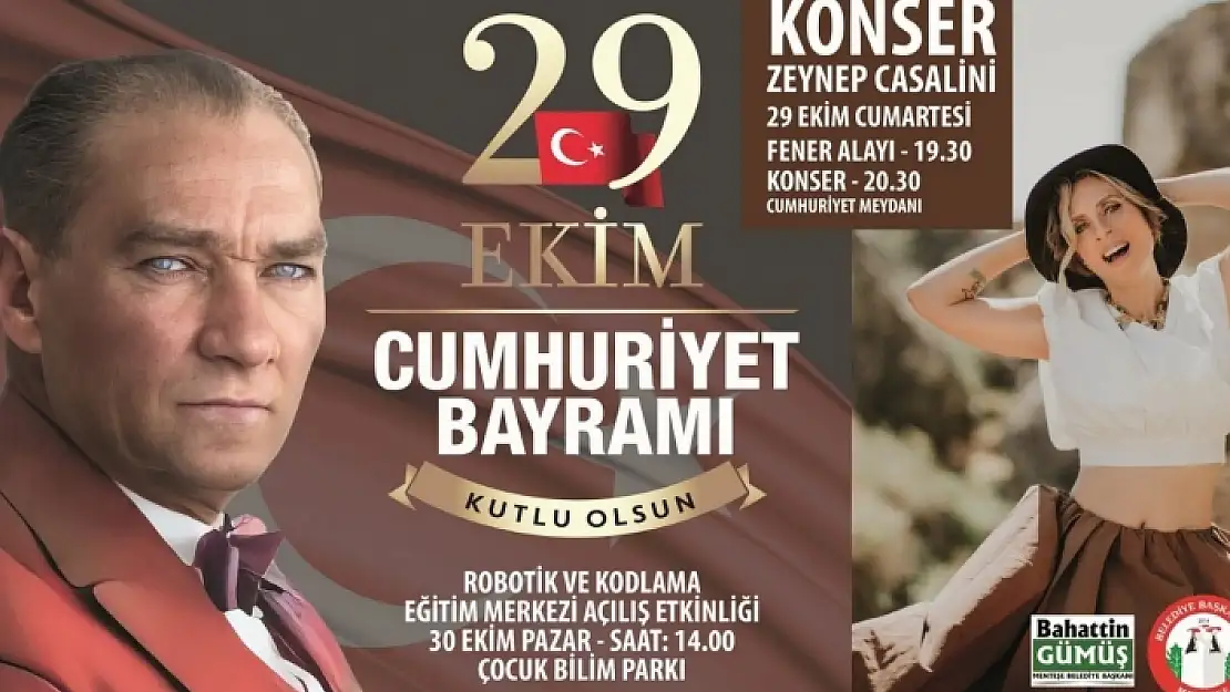 Menteşe'de Cumhuriyet Bayramı Çeşitli Etkinliklerle Kutlanacak