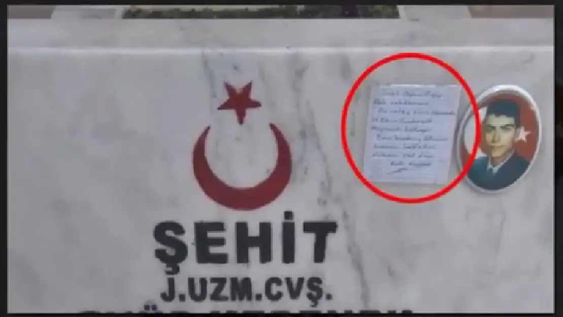 Uzman Çavuş'un Mezarına Asılan Not Yürek Parçaladı
