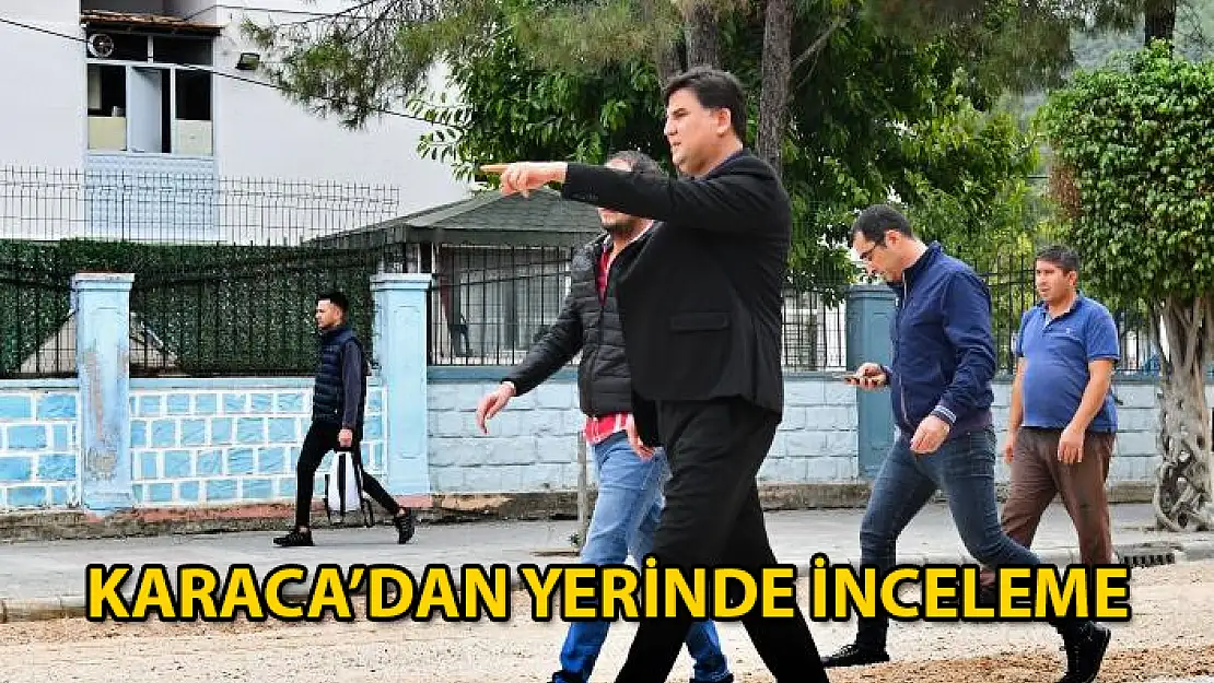 Başkan Alim Karaca, Ali Gaffar Okkan Caddesi'ni Yerinde İnceledi